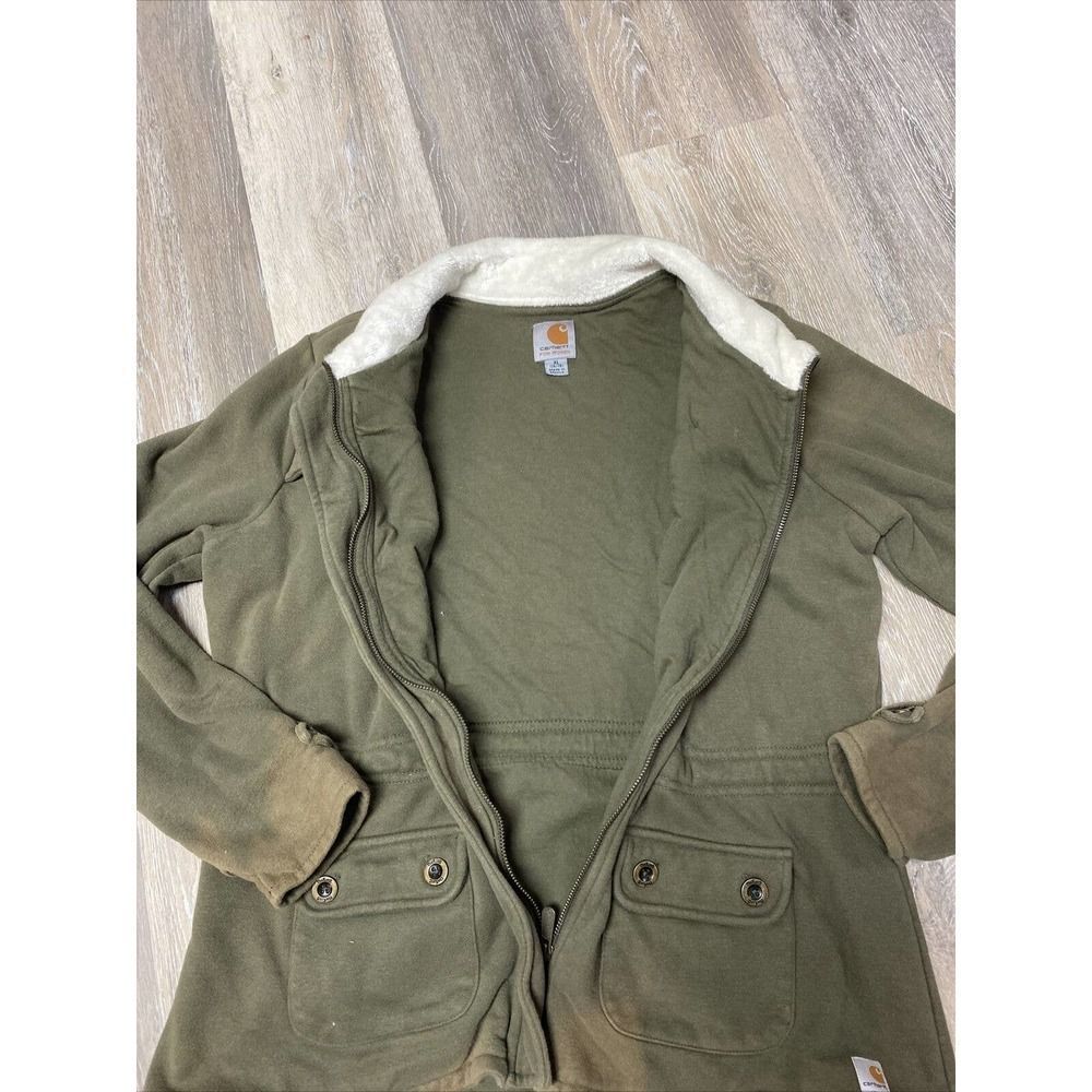 Carhartt Womens Thick Soft Fleece Jacket Size XL 16/18 - Picture 5 of 6